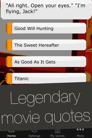 Movie Quotes Quiz Game - Trivia Game with the best and most legendary film & movie quotes screenshot 2