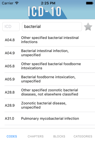 ICD-10 Pro: Codes of Diseases screenshot 3