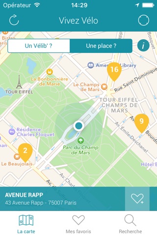 Vivez Vélo, l'application Vélib' screenshot 2