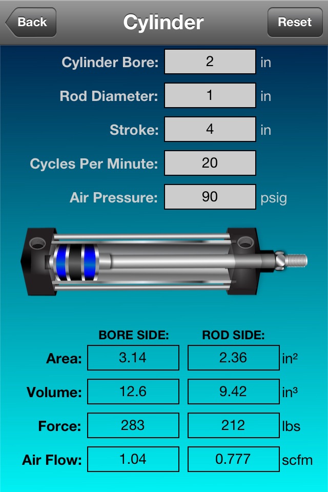 Pneumatic Cylinder screenshot 2