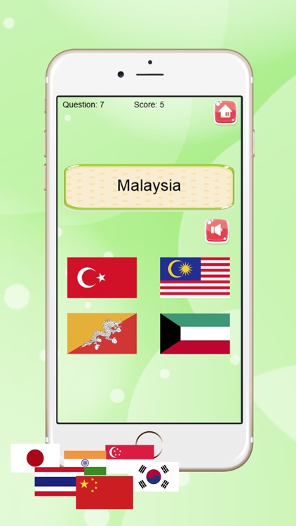 Country Flags In Asia Of The World And Quiz Games