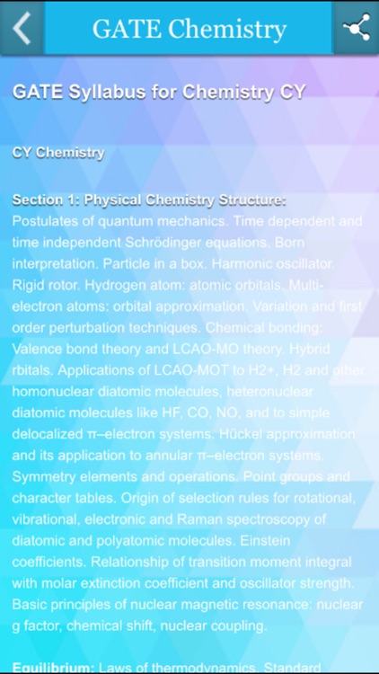 GATE Chemistry