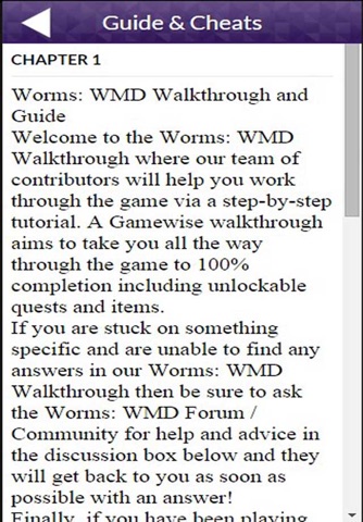 PRO - Worms W M D Game Version Guide screenshot 2