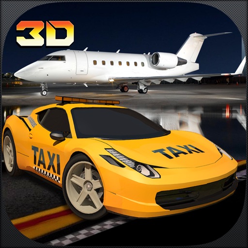 City Airport Taxi Duty Driver 3D icon