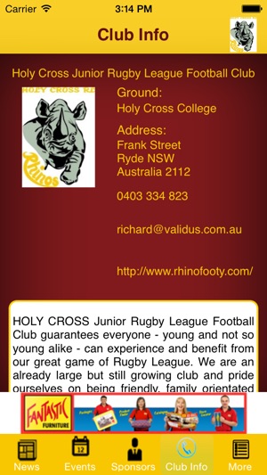 Holy Cross Rhinos Junior Rugby League Football Club(圖2)-速報App