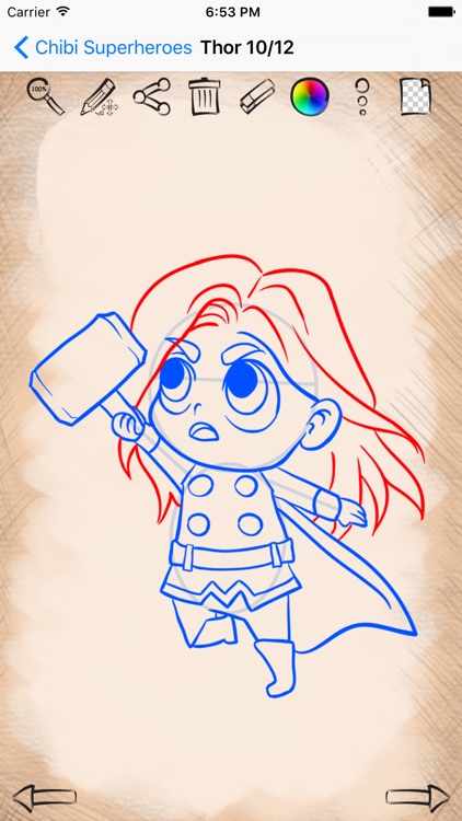 Easy Draw Super Heroes Chibi