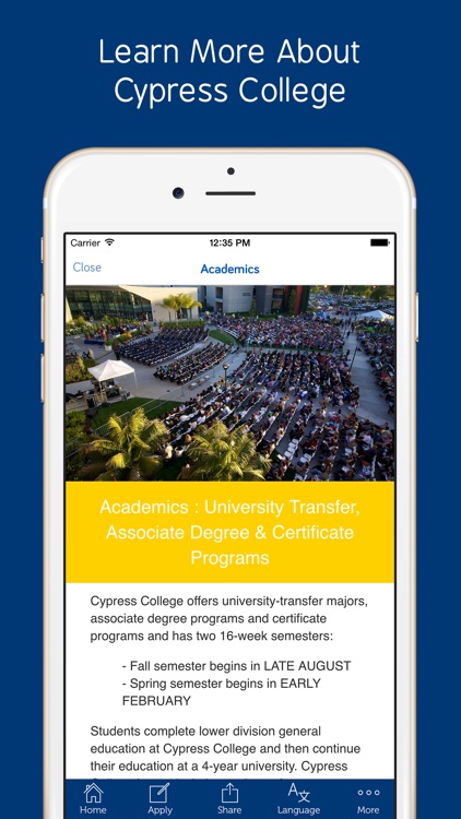 Cypress College - Prospective International Students App