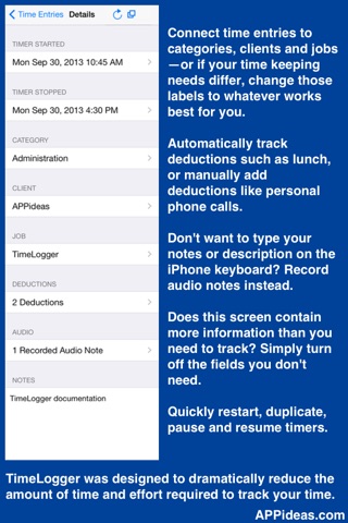 TimeLogger.app screenshot 3