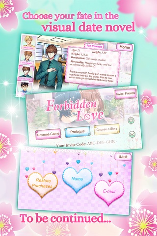 Forbidden Love - Interactive dating sim game of campus crush gossip stories for teen girls screenshot 4