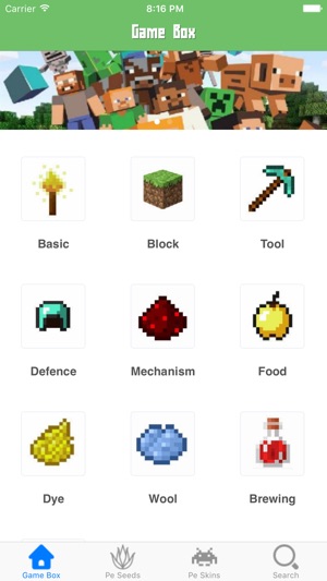 Game Box for Minecraft pe