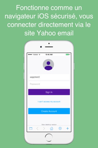 Safe web for Yahoo: secure and easy email mobile app with passcode. screenshot 2