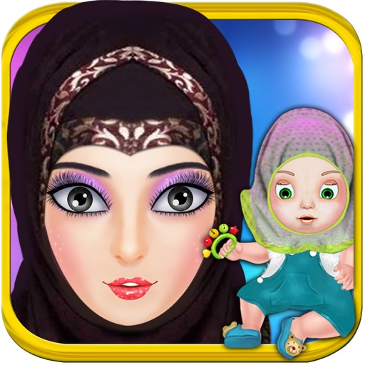 Hijab Baby Born - Baby Born - Dressup Makeup Spa Game iOS App