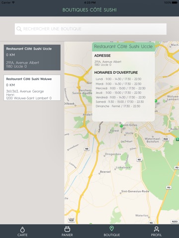 Côté Sushi Belgique version iPad screenshot 4