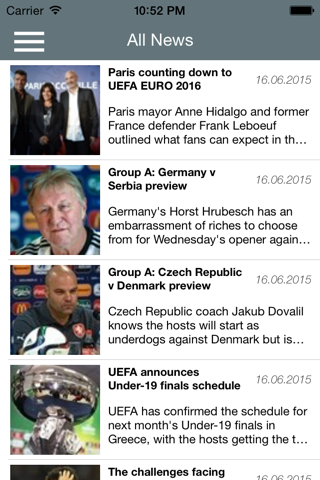 GreatApp - "for UEFA News" screenshot 2