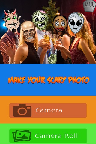 Halloween Horror Photo Creator - give scary image effect with emoji emoticons screenshot 4