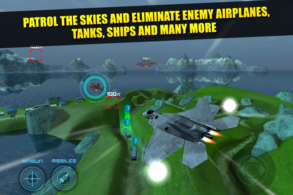 Jet Plane Fighter Pilot Flying Simulator Real War Combat Fighting Games screenshot 3