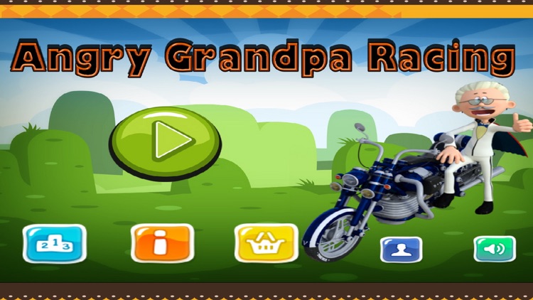 Angry Grandpa Racing - Crazy Old Man with Motorbike