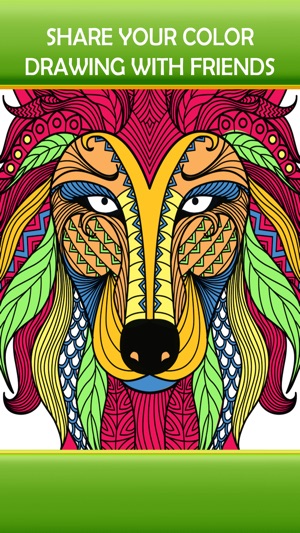 Animal Art Designs - Zen Therapy Adult Coloring Book(圖1)-速報App