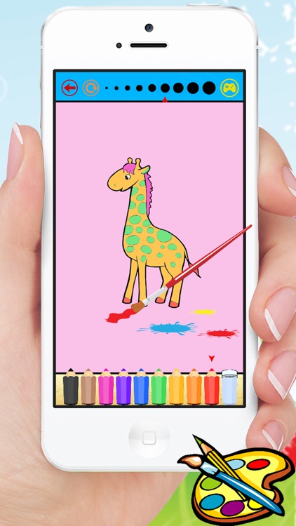 Animal Coloring Book for Kids and Preschool Toddler who Love Cute Pet Games for Free screenshot-4