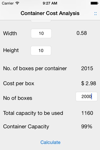 Container Cost Analysis - Softwareness screenshot 4
