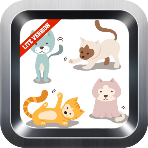 Learn English Via Cats & Kittens Names Games for Kids (lite) icon