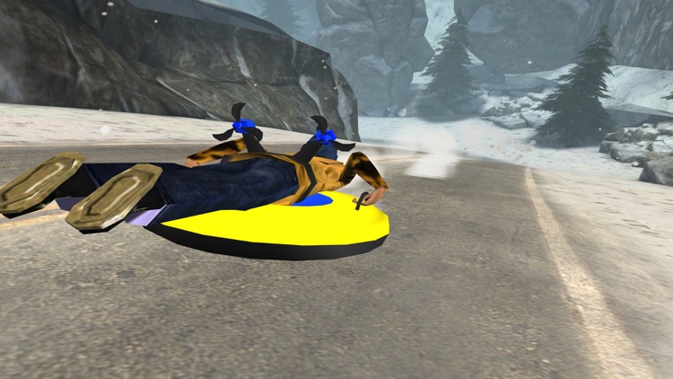 Alpine Road Sledding - eXtreme Crazy Winter Snow Racing Adventure Game FREE screenshot-3