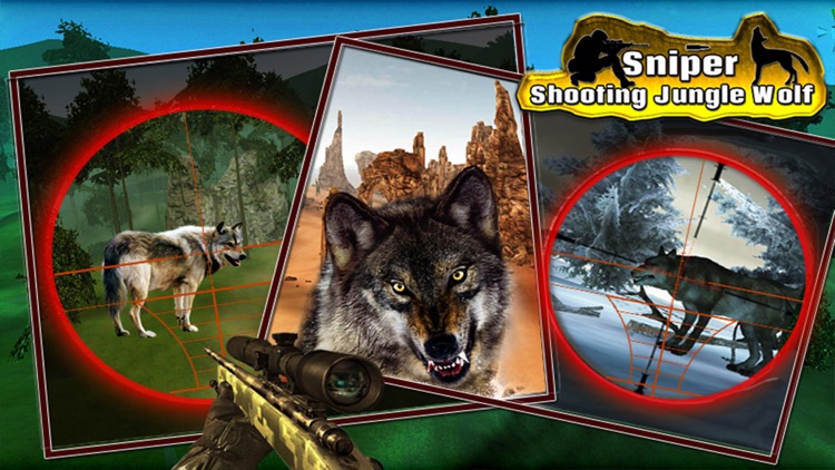 Sniper Shooting Jungle Wolf screenshot-3