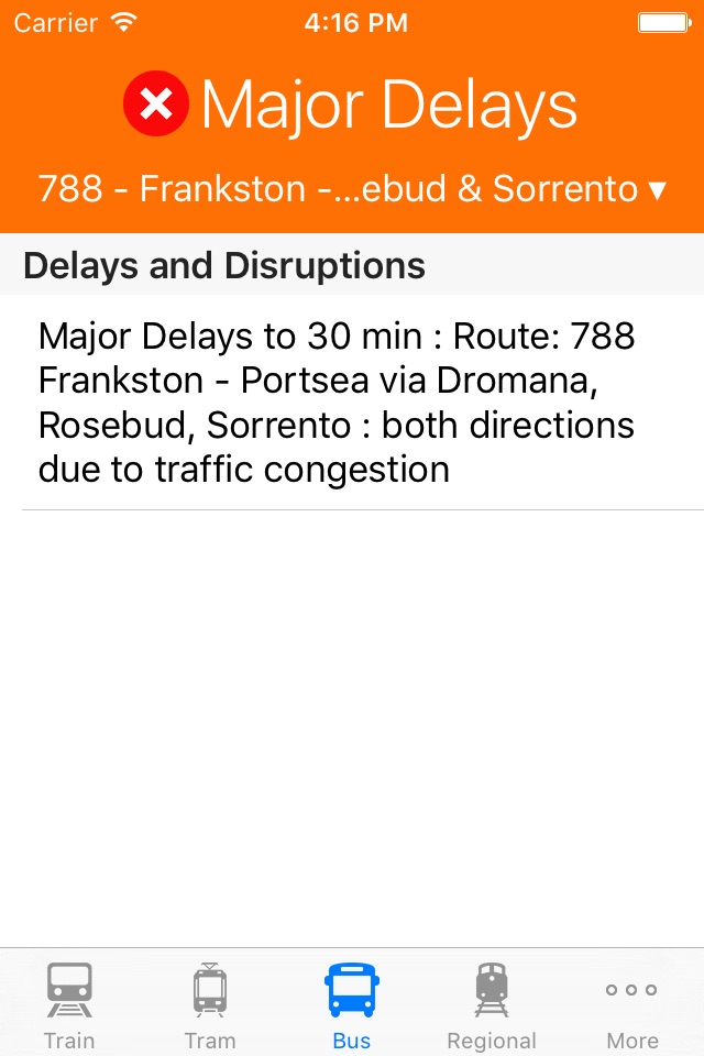 PTnotify - Disruption Information for Public Transport in Melbourne screenshot 3