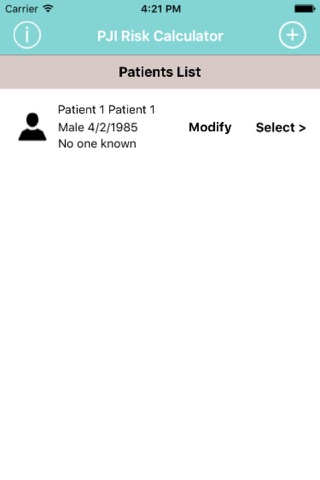 PJI Risk Calculator screenshot 3