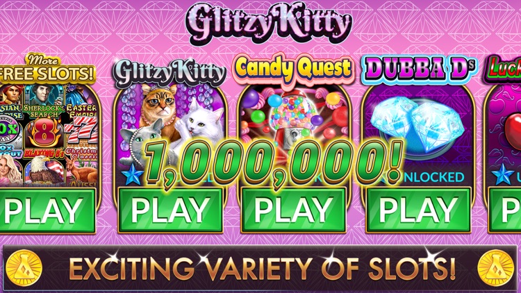Glitzy Kitty Free Slots Casino screenshot-3