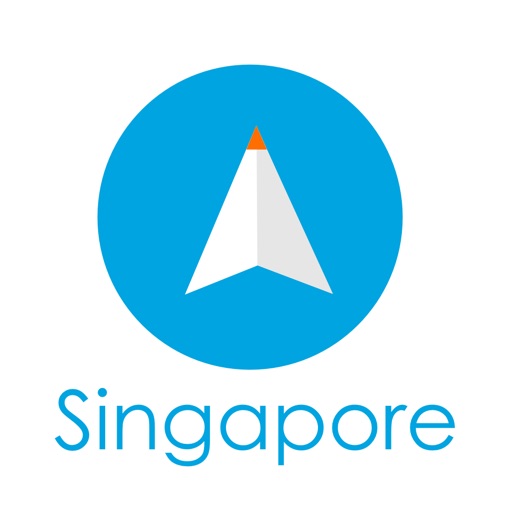 シンガポール旅行者のためのガイドアプリ 距離と方向ナビのPilot(パイロット)