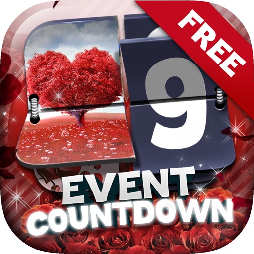 Event Countdown Beautiful Wallpaper  - “ Love in My Heart ” Free icon