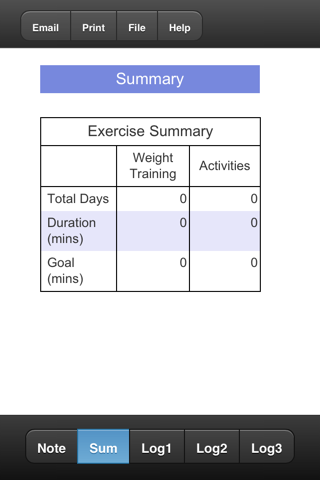 Fitness Planner screenshot 2