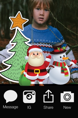 Christmas Photo Stickers FREE screenshot 4
