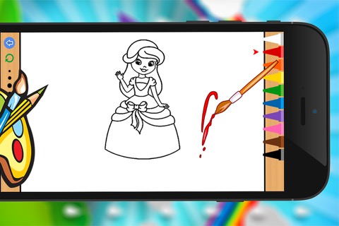 プリンセスぬりえ - アメージングドロー塗料や色のゲームHDのおすすめ画像5