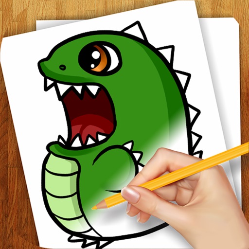 Learn To Draw Cute Dinosaurs