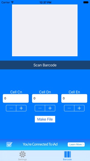 XLScanner - Barcode to xls via email