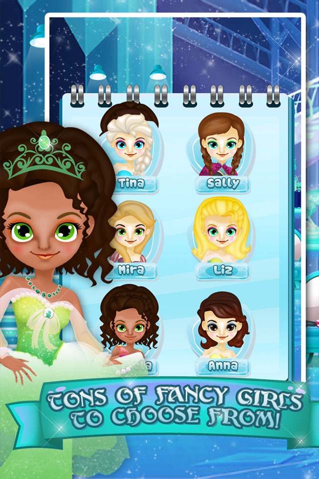 Ice Princess Wedding Salon - christmas make-up spa games for girls! screenshot 4