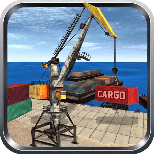 Heavy Cargo Crane Operator 3D - Large Freight Lifting and Realistic Parking Simulation Game icon