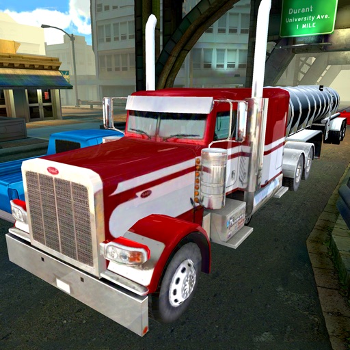 3D Semi Truck Racing Simulator - eXtreme realistic American city driving game PRO icon