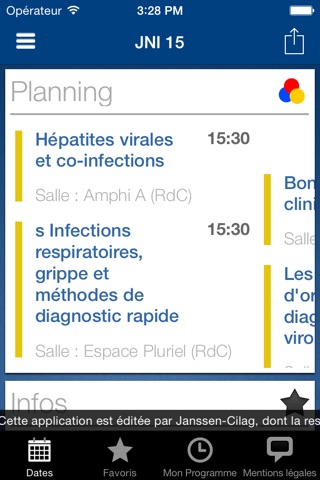 Calendrier des congrès et évènements Janssen en Virologie screenshot 2