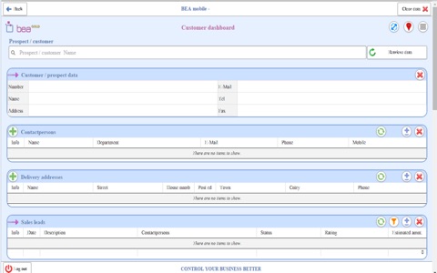 Bea Mobile CRM screenshot 4