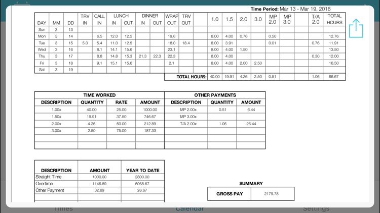 FilmBiz Rate - Pay Stub Calculator for Film Crews screenshot-4