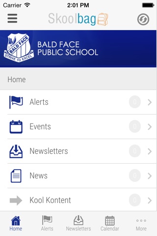 Bald Face Public School - Skoolbag screenshot 2