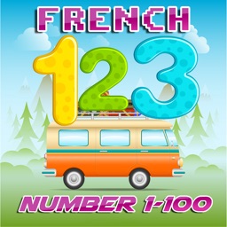 Learn English to French Number 1 to 100 Free : Bilingual for Kindergarten and Preschool