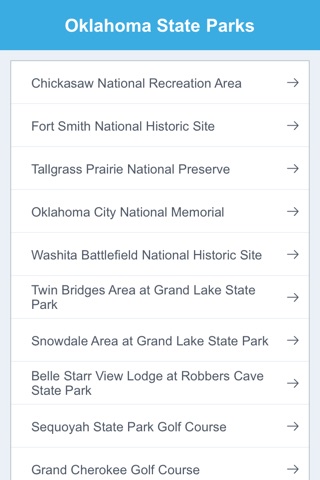 Oklahoma State Parks & National Parks screenshot 2