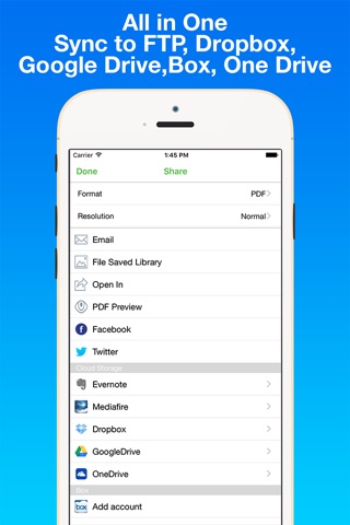 iSnapScan Pro - Receipt Scanner, Scan to documents support for Dropbox, Box, Google Drive, OneDrive screenshot 2