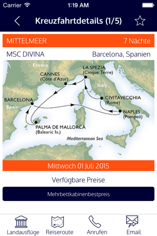 MSC Crociere, vacanze e viaggi screenshot 2