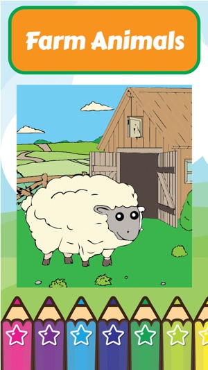 Coloring My Cute Farm Animals for Presch