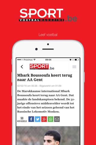 Sportmagazine.be screenshot 3